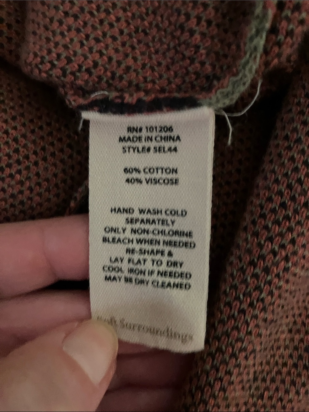 Soft Surroundings black print sweatercoat. 3X - Picture 7 of 7